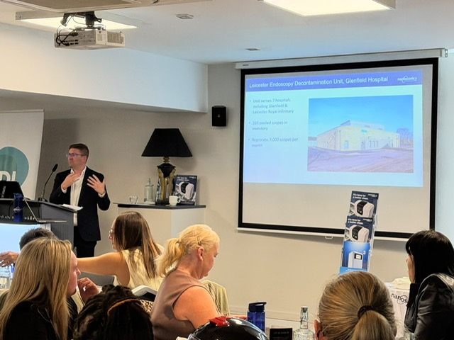A presenter shares a session with Study Day delegates.