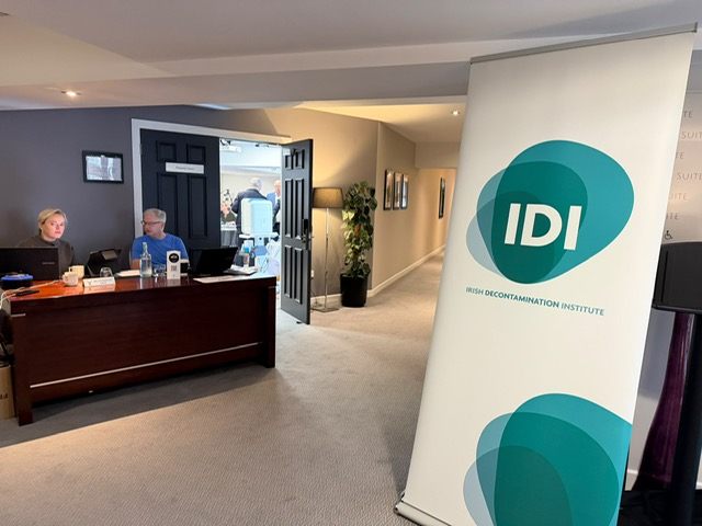 IDI welcome signage at the event venue.