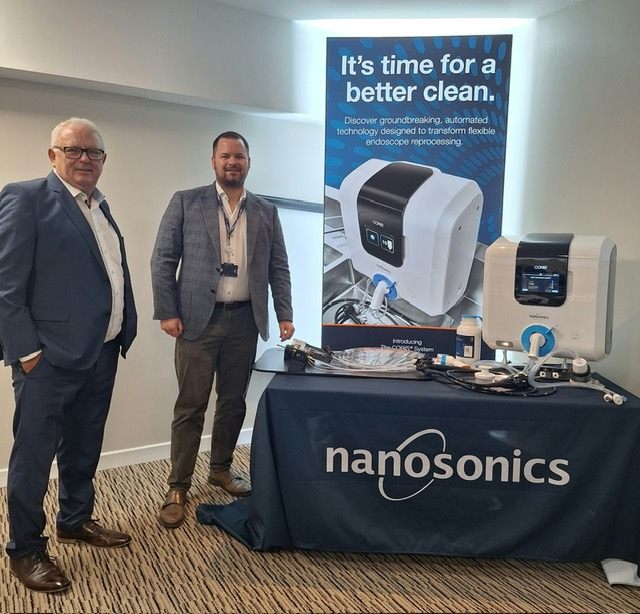 Nanosonics product demonstration stand at the Study Day.