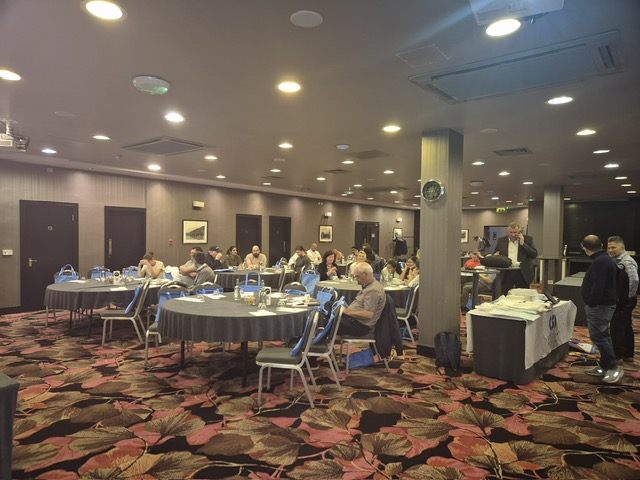 The meeting room prepared for the Study Day.
